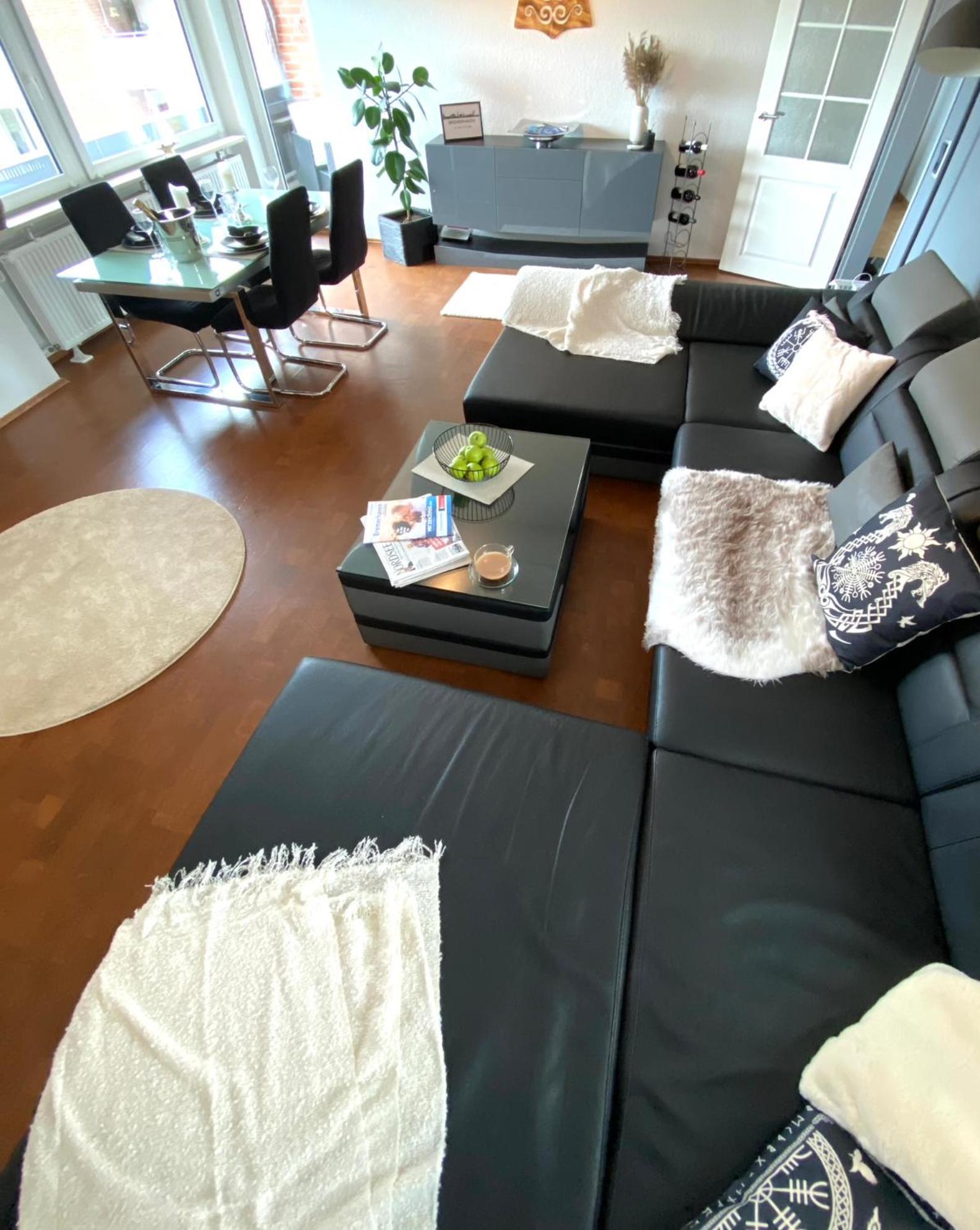 City Ferienwohnung Skyline - Mit Grossem Balkon & Xxl- Sofa Fuer Bis Zu 4 Personen 不来梅港 外观 照片